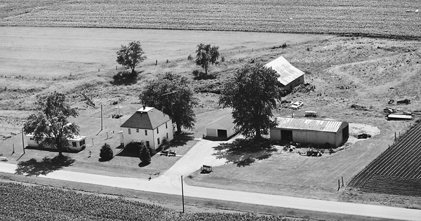 Vintage Aerial photo from 1982 in Shelby County, IL