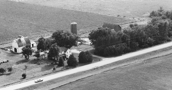 Vintage Aerial photo from 1971 in Hardin County, IA