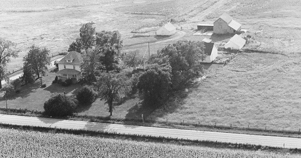 Vintage Aerial photo from 1971 in Hardin County, IA