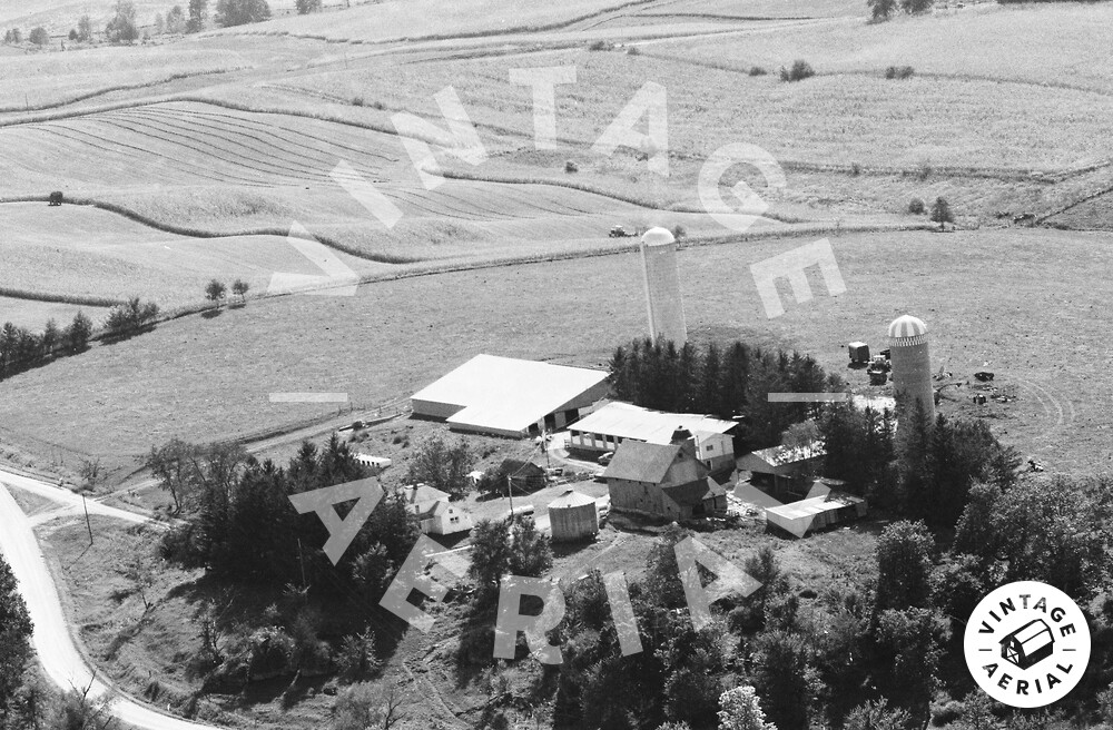 Vintage Aerial Iowa Fayette County 1984 47AFY20