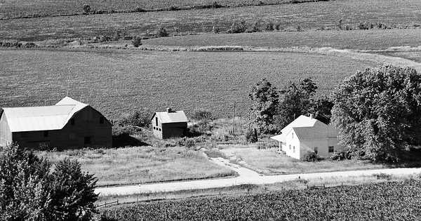 Vintage Aerial photo from 1978 in Monroe County, IA