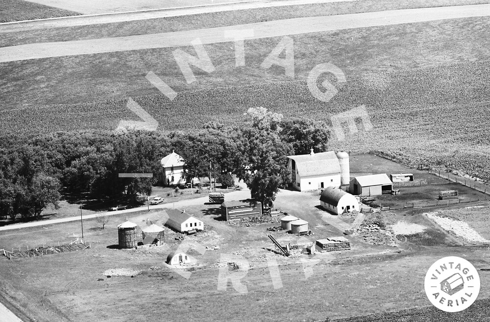Vintage Aerial Minnesota Renville County 1967 32MRE5