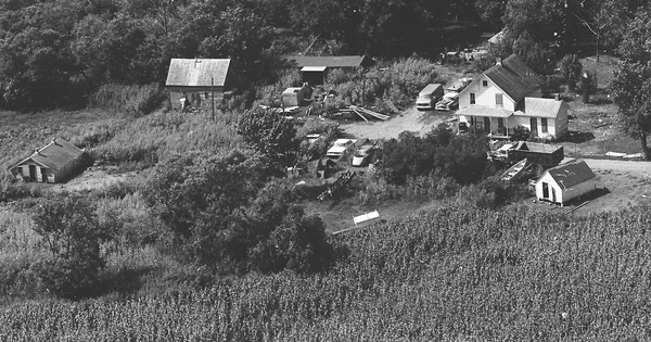 Vintage Aerial photo from 1975 in Redwood County, MN