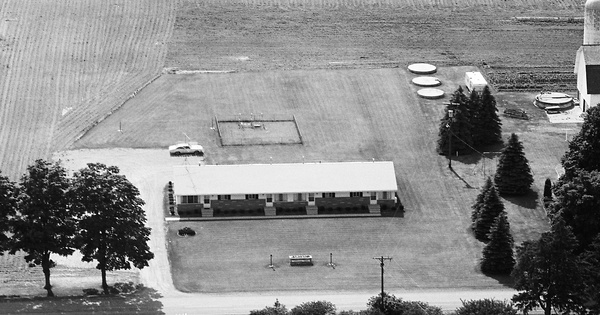 Vintage Aerial photo from 1971 in Clinton County, MI