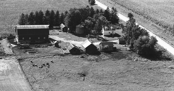 Vintage Aerial photo from 1972 in Winneshiek County, IA
