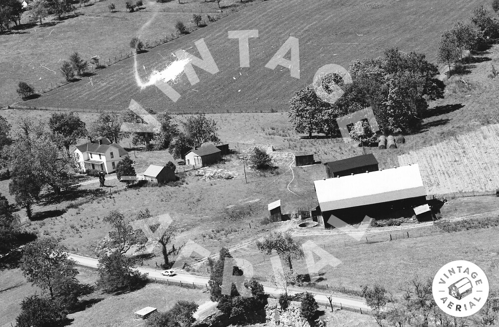 Vintage Aerial Kentucky Bourbon County 1986 61CBO30