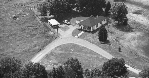 Vintage Aerial photo from 1988 in Ballard County, KY