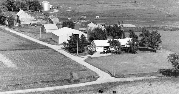 Vintage Aerial photo from 1980 in Marshall County, KS