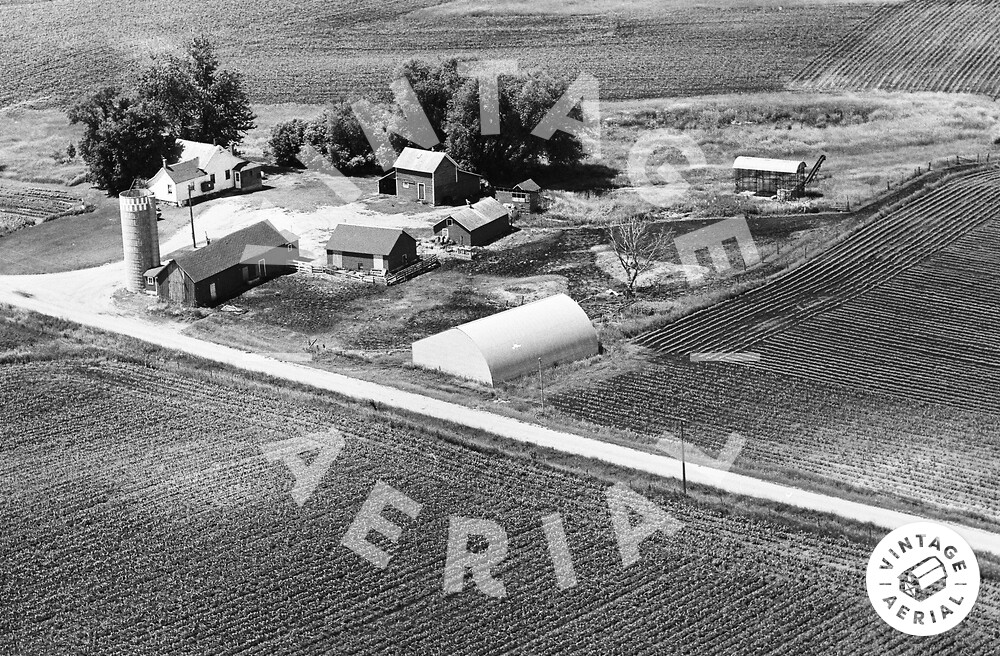 Vintage Aerial Minnesota McLeod County 1971 64HML12
