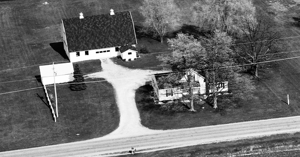 Vintage Aerial photo from 1992 in Saginaw County, MI