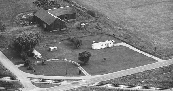 Vintage Aerial photo from 1981 in Sanilac County, MI