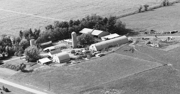 Vintage Aerial photo from 1987 in Benton County, MN