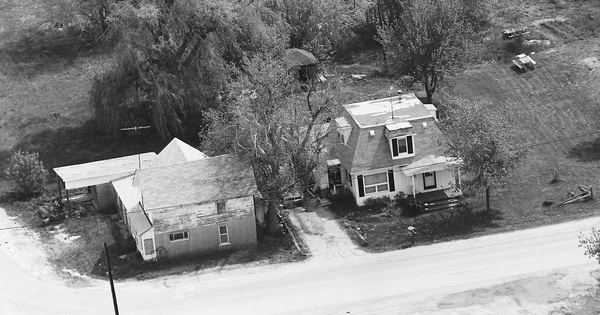 Vintage Aerial photo from 1989 in Sanilac County, MI