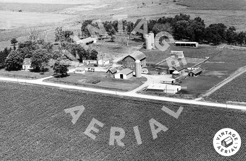 Vintage Aerial Iowa Buchanan County 1971 41IBU31