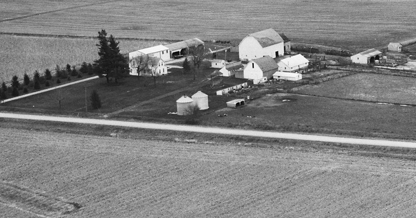 Vintage Aerial photo from 1990 in Buchanan County, IA