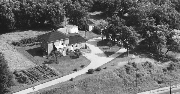 Vintage Aerial photo from 1967 in Le Sueur County, MN