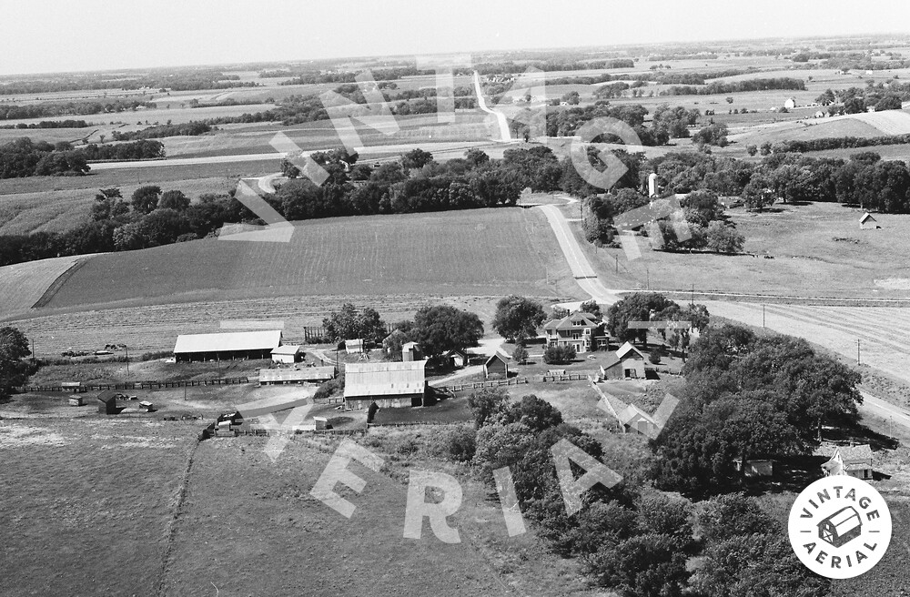 Vintage Aerial Minnesota Le Sueur County 1967 54MLE34