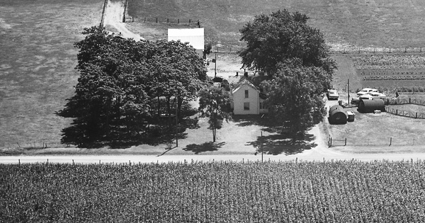 Vintage Aerial photo from 1974 in White County, IN
