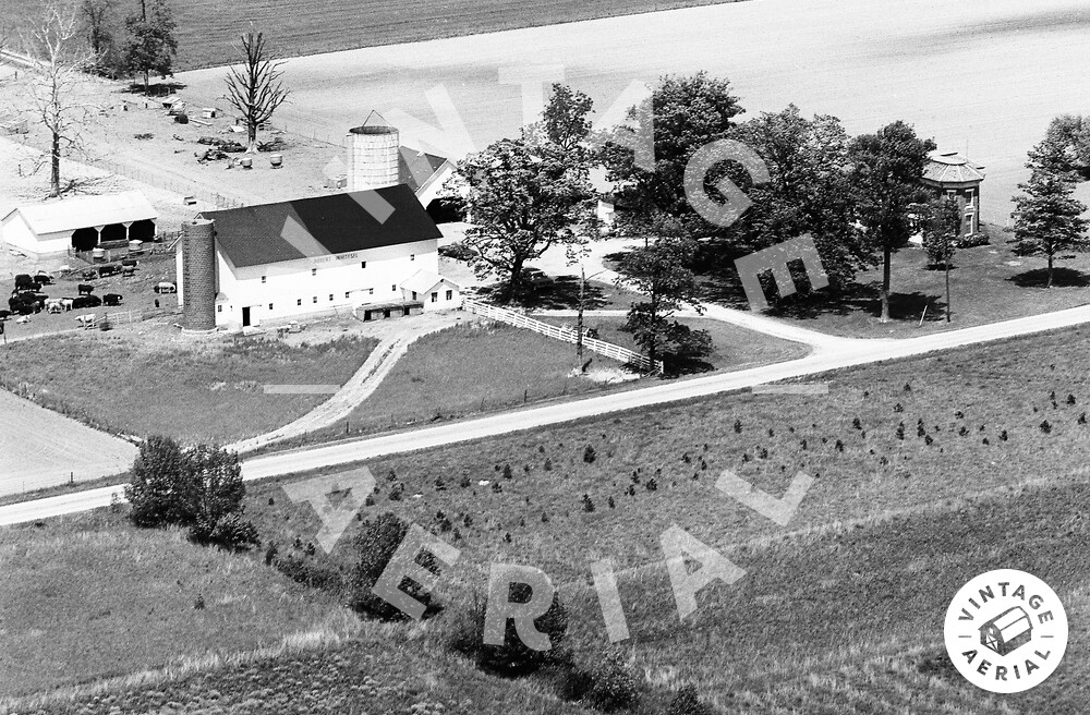Vintage Aerial Indiana Wabash County 1975 4GWA6