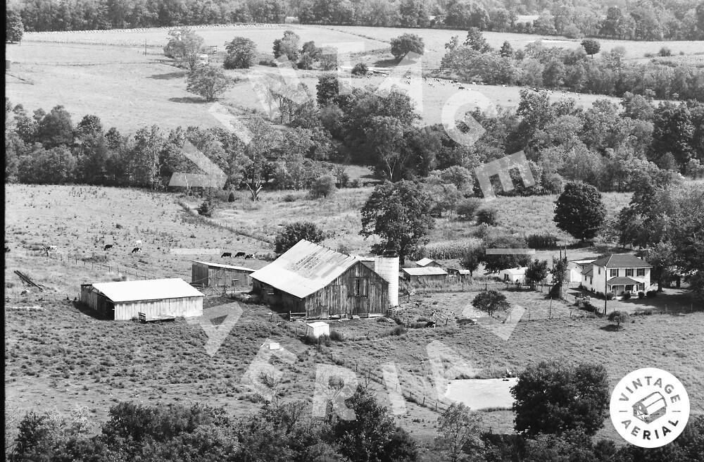 Vintage Aerial Kentucky Shelby County 1977 27TSH1