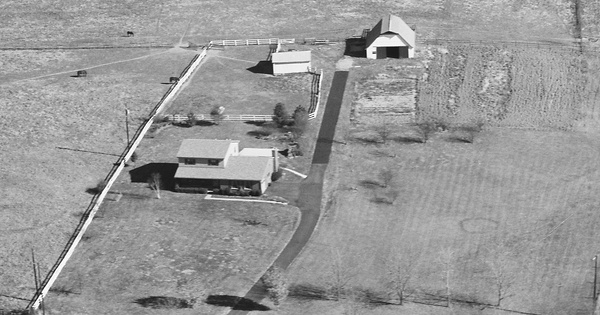Vintage Aerial photo from 1980 in Clark County, KY