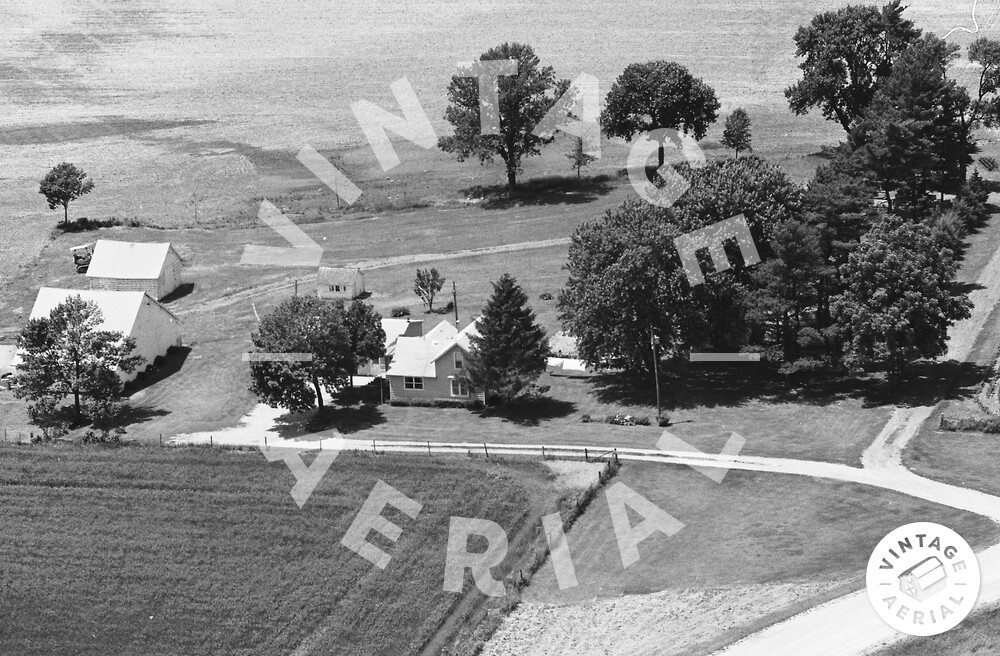 Vintage Aerial Iowa Tama County 1982 50FTM34