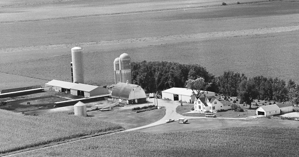 Vintage Aerial photo from 1981 in Brown County, MN