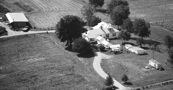 Vintage Aerial photo from 1987 in Gallatin County, KY