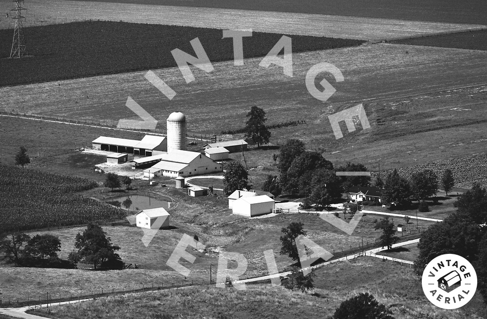 Vintage Aerial Indiana Jefferson County 1977 38HJEF5