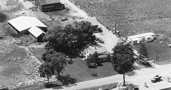 Vintage Aerial photo from 1969 in Branch County, MI