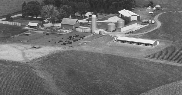 Vintage Aerial photo from 1980 in Ida County, IA