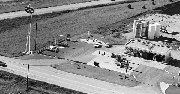 Vintage Aerial photo from 1969 in Genesee County, MI