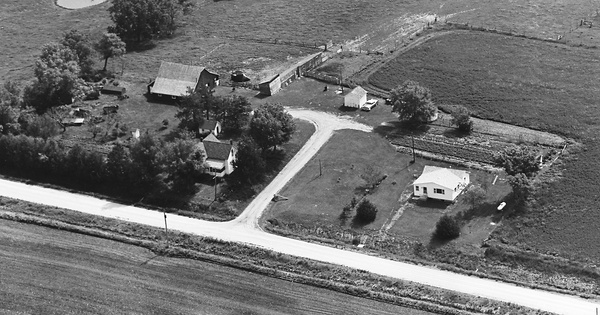 Vintage Aerial photo from 1964 in Madison County, IA