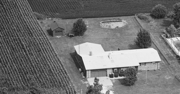 Vintage Aerial photo from 1991 in Macon County, IL