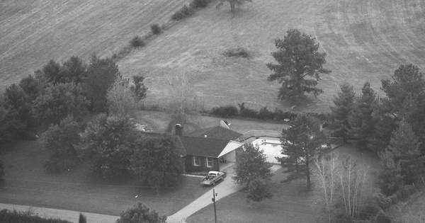Vintage Aerial photo from 1986 in Chattooga County, GA