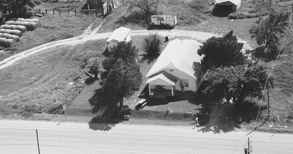 Vintage Aerial photo from 1986 in Jefferson County, OK