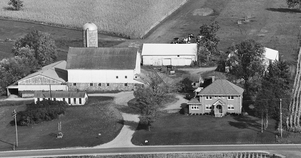 Vintage Aerial photo from 1981 in Dodge County, WI