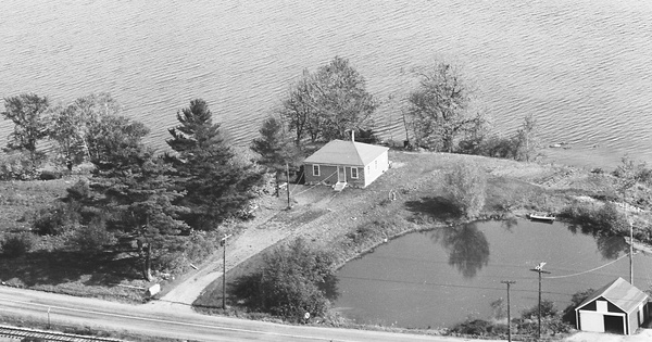 Vintage Aerial photo from 1963 in Lincoln County, ME