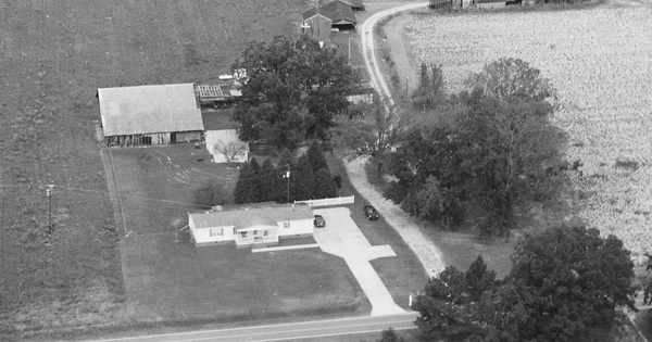 Vintage Aerial photo from 1998 in Martin County, NC