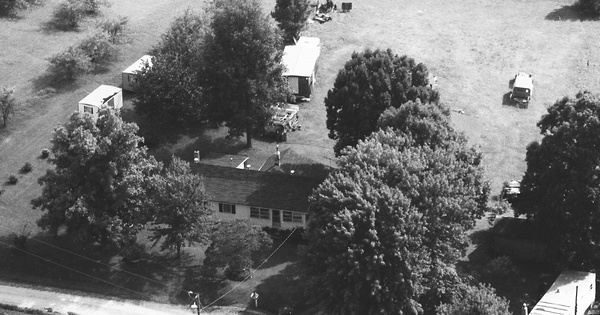 Vintage Aerial photo from 1987 in McDowell County, NC