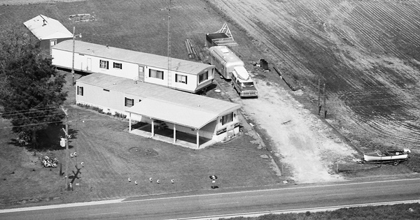 Vintage Aerial photo from 1979 in Cass County, IN