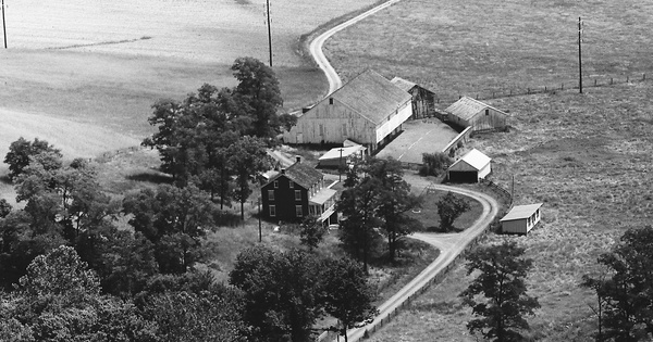 Vintage Aerial photo from 1966 in Dauphin County, PA