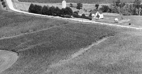 Vintage Aerial photo from 1973 in Jo Daviess County, IL