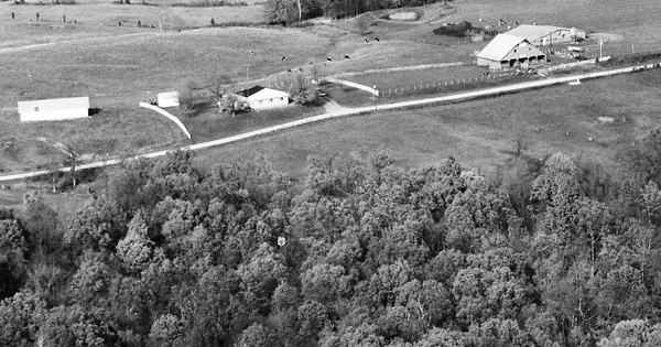Vintage Aerial photo from 1984 in Hardin County, IL