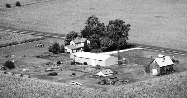 Vintage Aerial photo from 1975 in Marshall County, IL