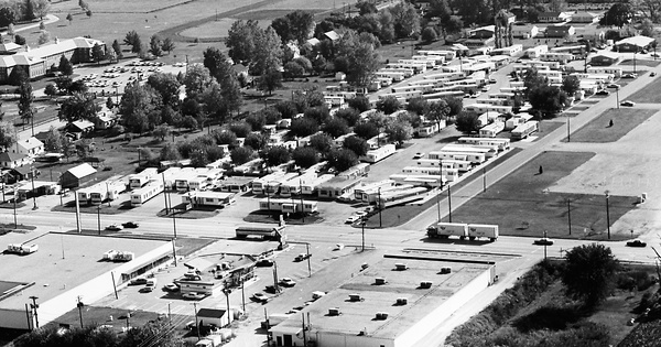 Vintage Aerial photo from 1971 in Morgan County, IL