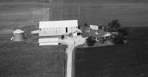 Vintage Aerial photo from 1991 in Monroe County, IL