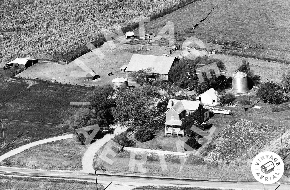 Vintage Aerial Missouri Ste. Genevieve County 1976 6FSTG28
