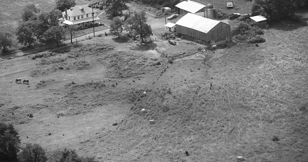 Vintage Aerial photo from 1980 in Perry County, PA