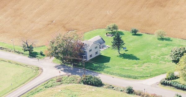 Vintage Aerial photo from 2002 in Northumberland County, PA